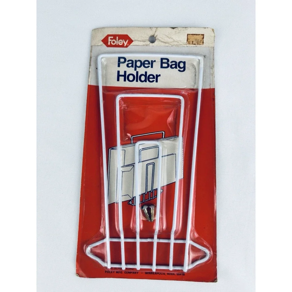 Vintage Foley Paper Bag Holder NOS - Made In Hong Kong